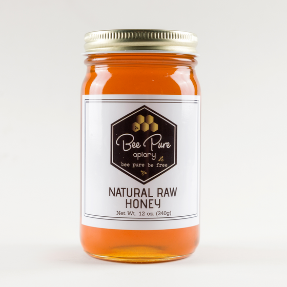 Natural Raw Honey 12 oz.