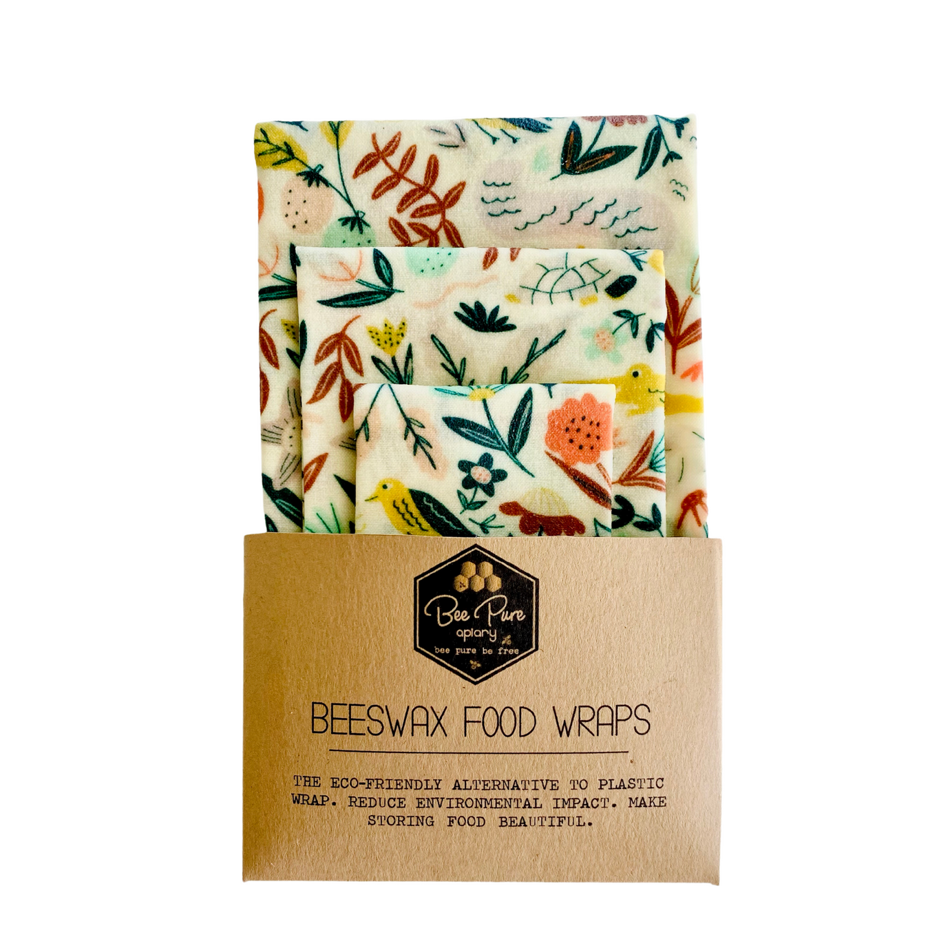 Beeswax Food Wraps - Into The Wild – Bee Pure Apiary