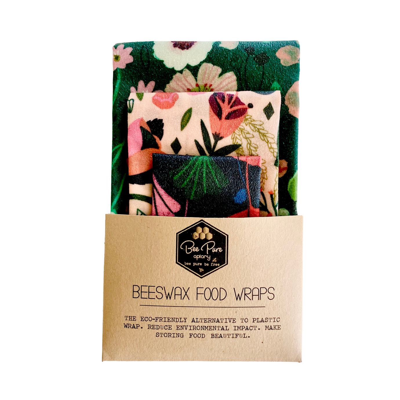 Beeswax Food Wraps - Enchanted Rainforest – Bee Pure Apiary